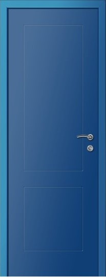 Межкомнатная дверь KAPELLI Multicolor Ф2К RAL 5010 синий
